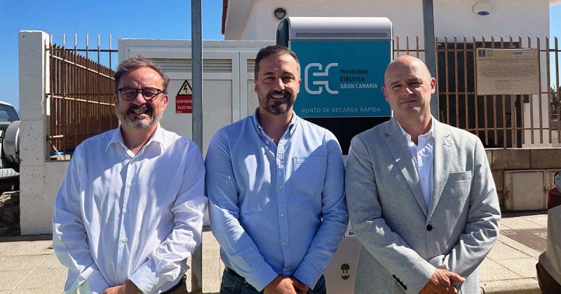 Alcalde de Telde Inaugura Punto de Recarga de Vehículos Eléctricos en Telde - Parque Empresarial Melenara